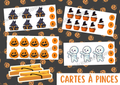 Cartes à pinces - Halloween