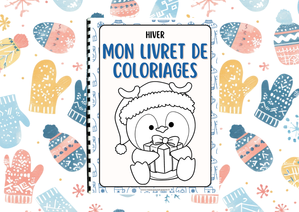 Livret de 30 coloriages - Hiver