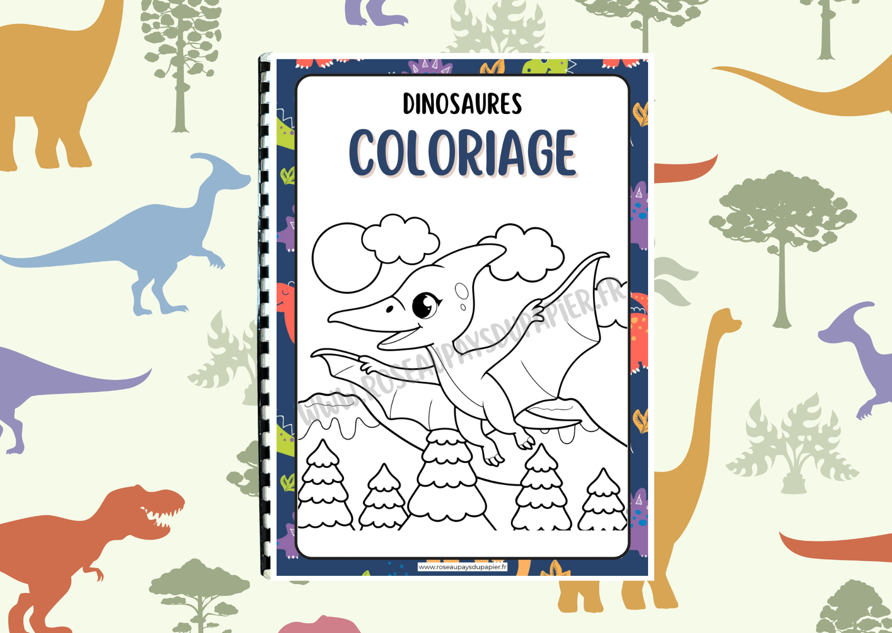 Livret de 30 coloriages - Dinosaures