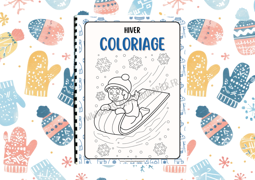 Livret de 30 coloriages - Hiver