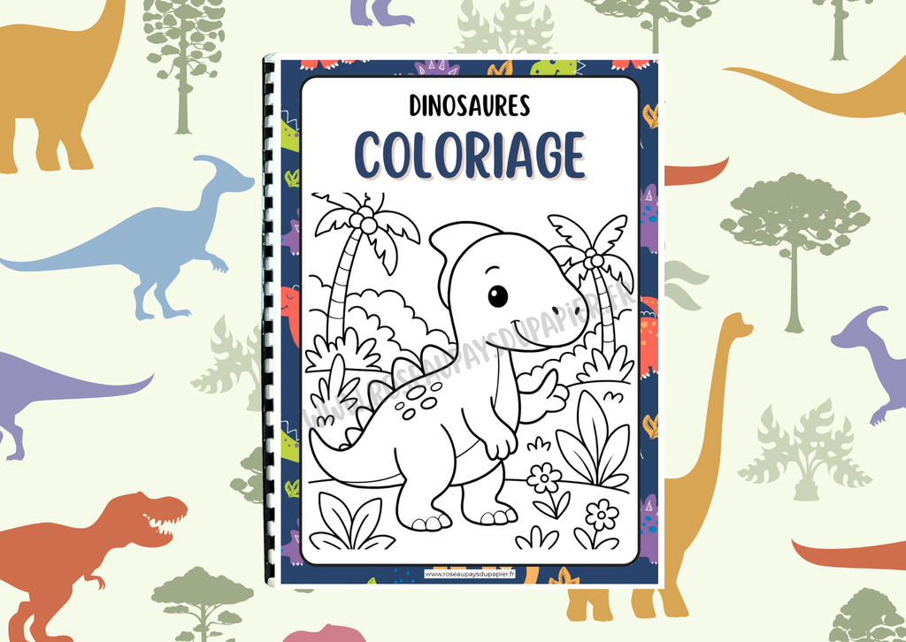 Livret de 30 coloriages - Dinosaures