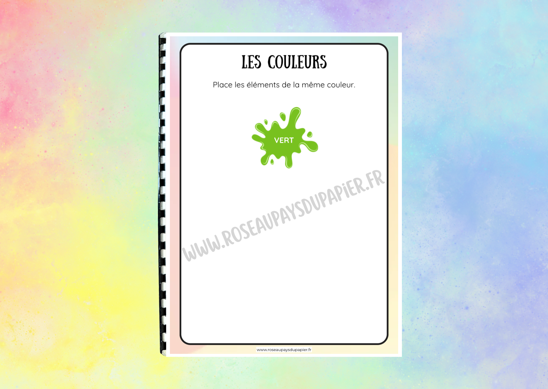 Livret d'activités - Couleurs